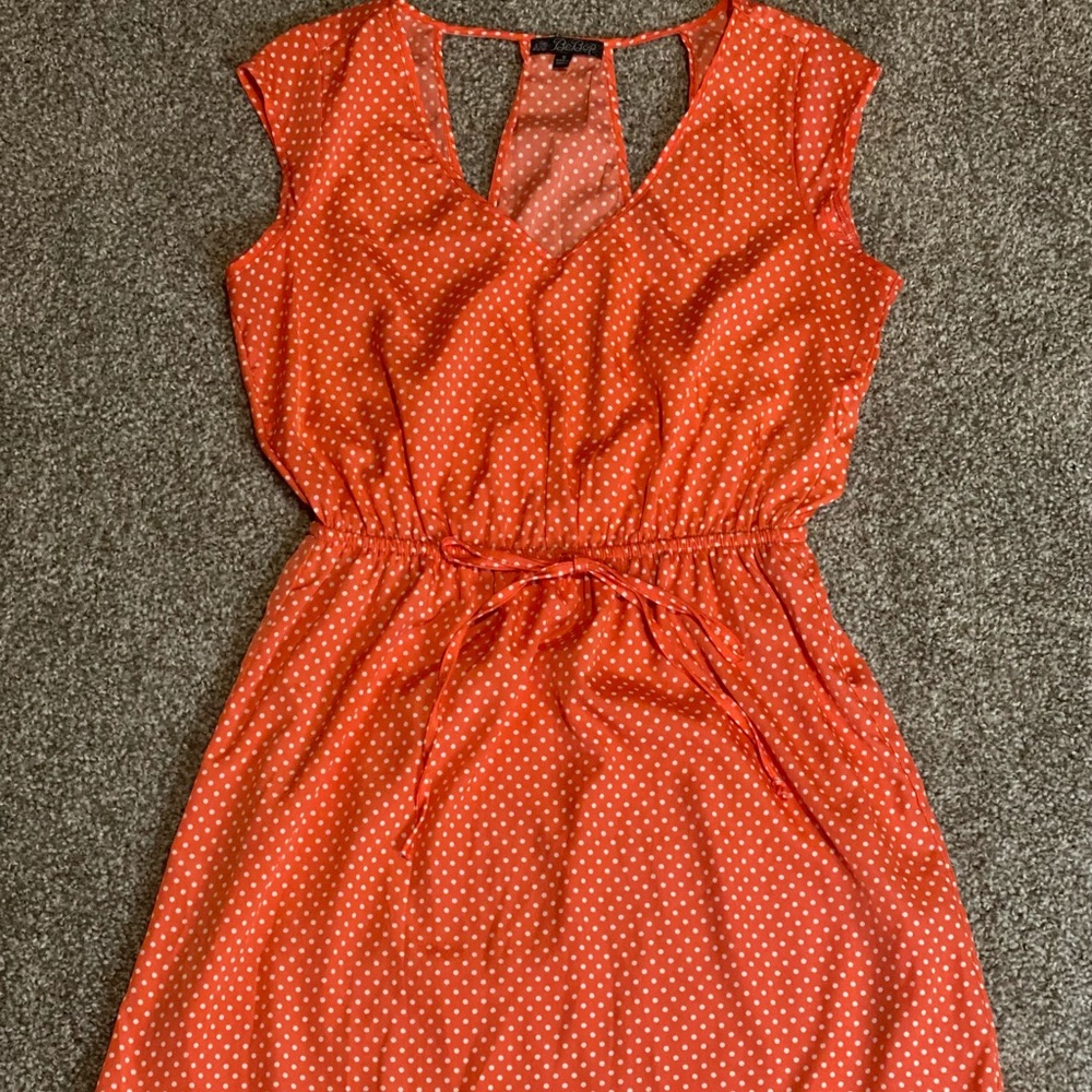 Polka dot pink dress